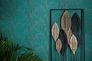 Non-Woven Wallpaper Leaves turquoise Metallic 10021-36 4