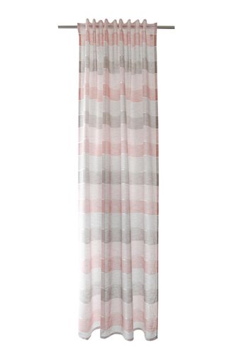 Schlaufenschal halbtransparent 2,45 x 1,40 Gestreift rosé 5396-28