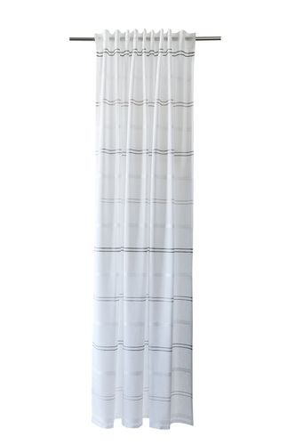 Loop Curtain semi-transparent striped grey 5415-15