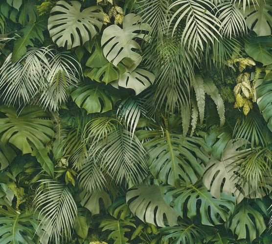 Wallpaper Non-Woven Jungle Floral green 37280-2