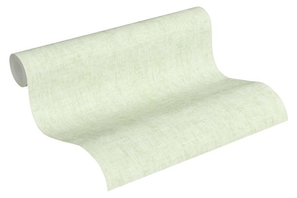 Wallpaper Non-Woven Plain light green white 37334-2