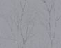 Non-Woven Wallpaper Branches dark grey metallic 37260-1 1