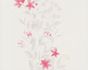 Non-Woven Wallpaper Flowers Tendrils Floral light grey red 1