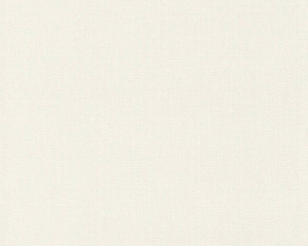 Non-Woven Wallpaper Structure Plain cream white 37268-4