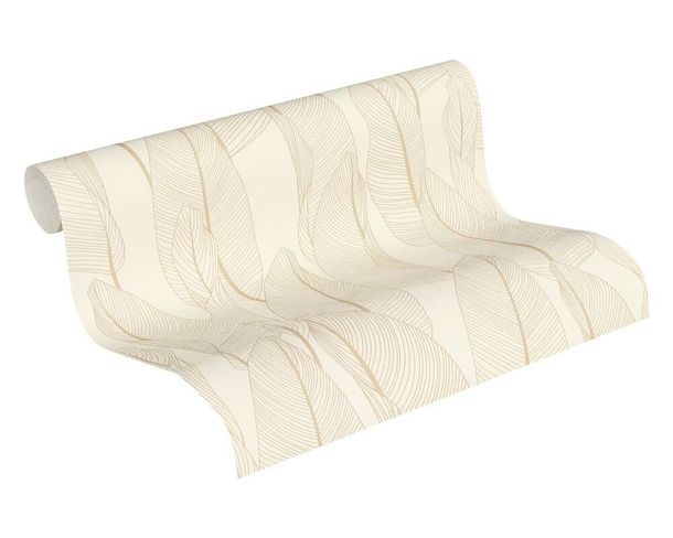 Tapete Vlies 36497-7 Floral Blätter creme beige