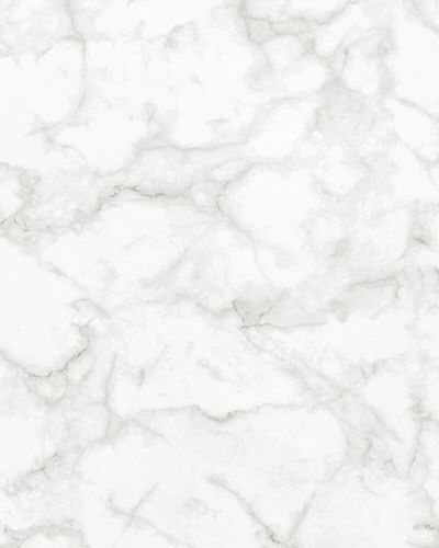 Non-woven wallpaper marble design white gray 31737