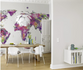 Wall Mural Rasch Kruth Design Weltbild Weiß Lila 100846 1