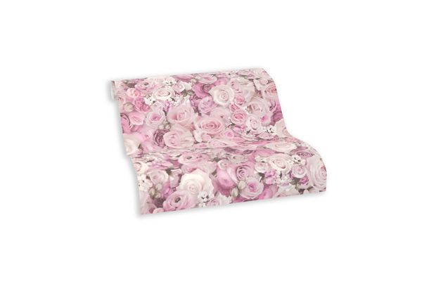 Tapete Selbstklebend rosa Floral Rosen Blüten 368381