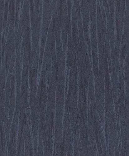 Non-Woven Wallpaper Stroke dark blue Metallic 298757