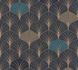 Wallpaper non-woven black art deco motif 37483-3|374833 2