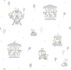 Child wallpaper paper bear Hase white gray beige 102203 1