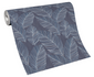 Wallpaper non-woven 10125-08 palm leaves blue white 1