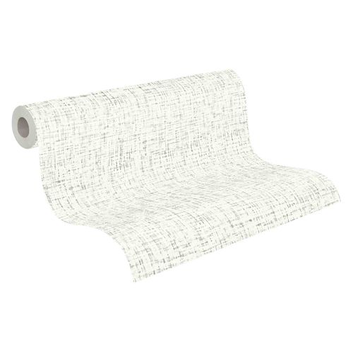 Wallpaper non-woven 37524-2 texture white grey