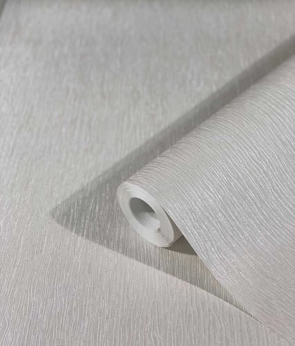 Tapete Vlies Striche Satin Metallic weiß grau 32621