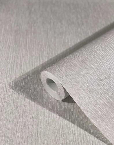 Non-Woven Wallpaper Lines Satin Metallic gray 32622