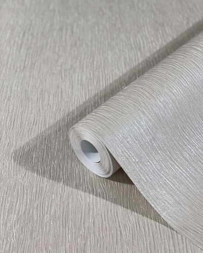 Non-Woven Wallpaper Lines Satin Metallic cream 32623