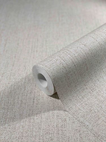 Wallpaper non-woven textile design plain beige-grey 32671