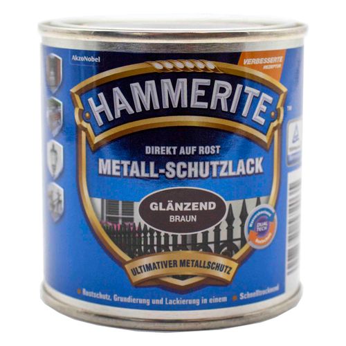 Hammerite Metall Schutzlack glänzend braun