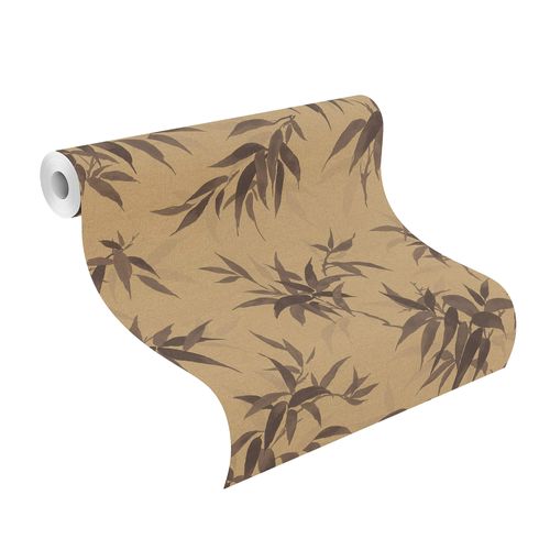 Tapete Vlies Rasch Floral Bambus gold braun 409765