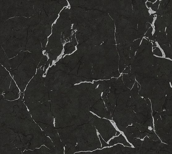 Non-Woven Wallpaper Mable Design black gloss 37855-2