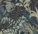 Non-Woven Wallpaper Leaves Floral black grey 37860-3 1