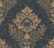 Non-Woven Wallpaper Ornamente dark blue Metallic 37901-2 1