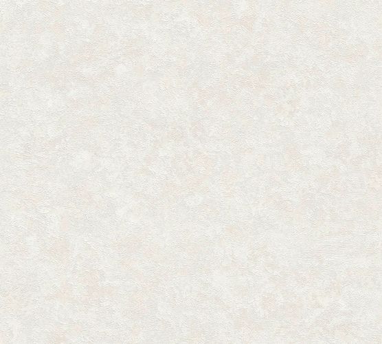 Non-Woven Wallpaper Mottled cream white gloss 37902-2