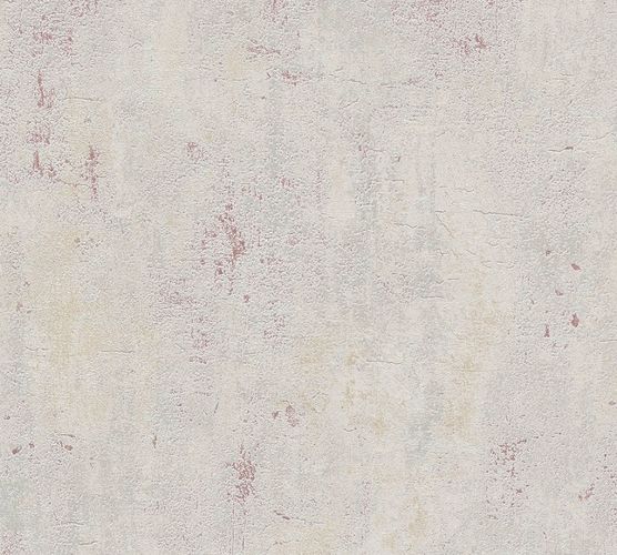 Tapete Vlies Putz Struktur grau beige rot 37903-5