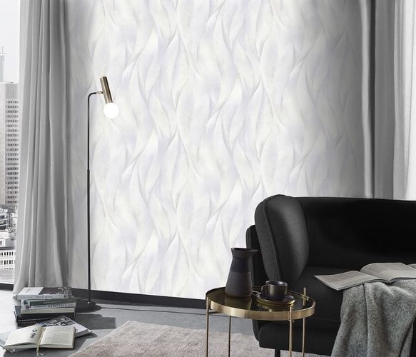 Guido Maria Kretschmer Wallpaper Leaves white 10148-31