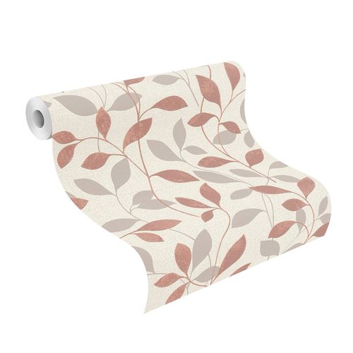 Rollenbild Andy Wand Tapete Rasch floral rot-braun 639858