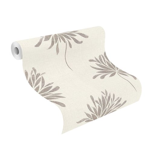 Rollenbild Vliestapete Andy Wand Rasch floral taupe 649017