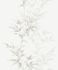 Wallpaper non-woven floral shrubs white brown novamur 82223 2