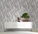 Wallpaper non-woven graphic waves black gloss novamur 82232 4