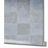 Wallpaper non-woven Kachlen Ornament Blau-grey Novamur 1