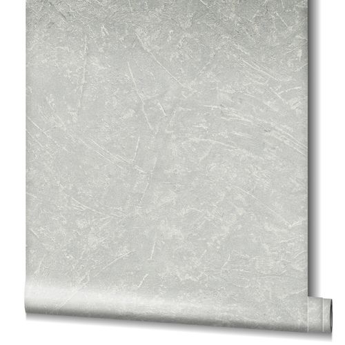 Wallpaper non-woven concrete look metallic gray 32815