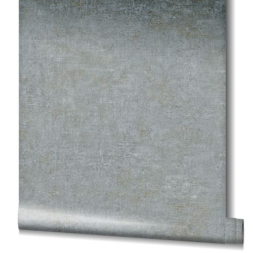 Wallpaper non-woven Uni texture Metallic Gray Gold 32832