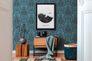 Tapete Vlies Ornamente blau schwarz metallic 36910-5 1