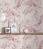 Non-Woven Wallpaper Floral cream pink Glitter 37816-3 5