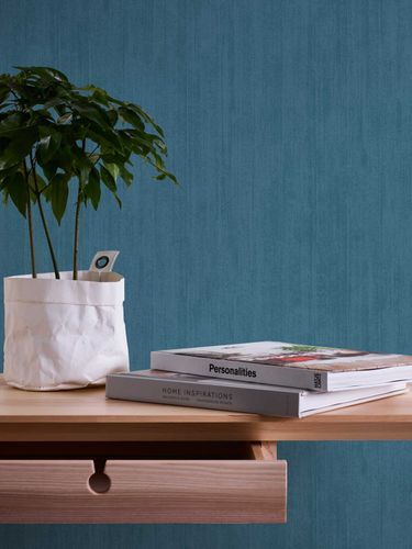 Non-Woven Wallpaper Plain Strokes blue 37833-8