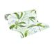 Non-Woven Wallpaper Leaves Jungle green white 37704-1 1