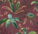 Non-Woven Wallpaper Leaves Jungle red green 37704-3 2