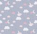 Image Kids Wallpaper Stars Clouds Moon grey pink 38125-1 1