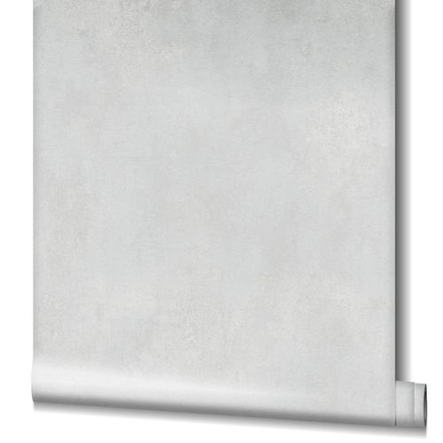 Non-Woven Wallpaper Plain Textil light grey Gloss 32714