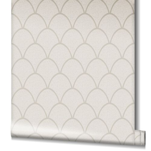 Non-Woven Wallpaper Geometry Glitter beige 32717