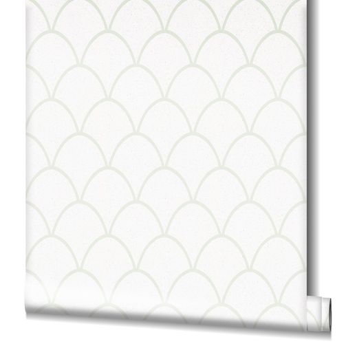 Non-Woven Wallpaper Geometry Glitter white 32720