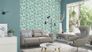 Room Picture Non-Woven Wallpaper Jungle Leaves turquoise blue 704112 4