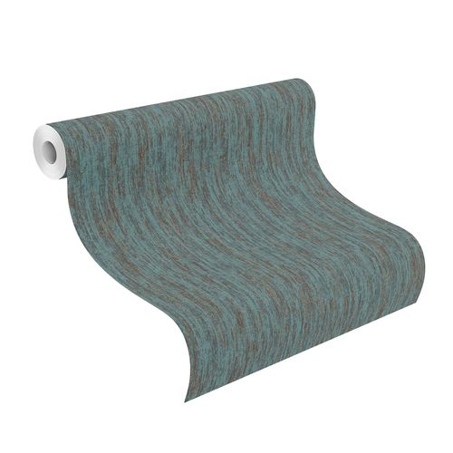 Roll Image Non-Woven Wallpaper Nature Structure turquoise 704235