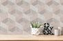 Image Non-Woven Wallpaper 3D Effect Graphic beige pink grey 38202-1 5