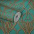 Illustration Non-Woven Wallpaper Baroque Classic green gold 38091-5 1