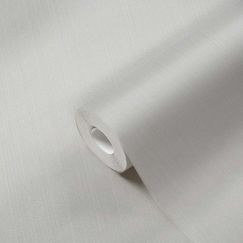 Photography Non-Woven Wallpaper Plain Stripes light grey 38098-9